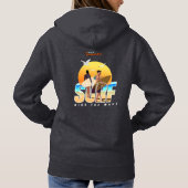 Der Surfer fährt die Welle | Frauen Hoodie (Rückseite)
