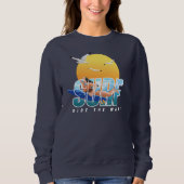 Der Surfer fährt die Welle | Frauen Sweatshirt (Vorderseite)