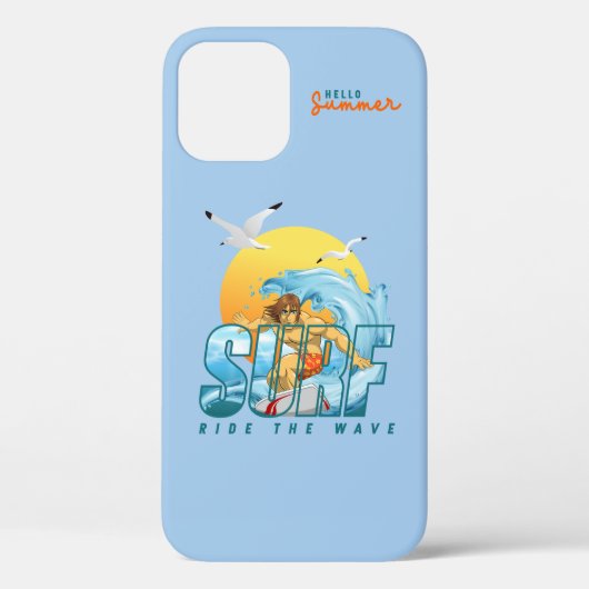 Der Surfer fährt die Welle | (M) Case-Mate iPhone Hülle (Rückseite)