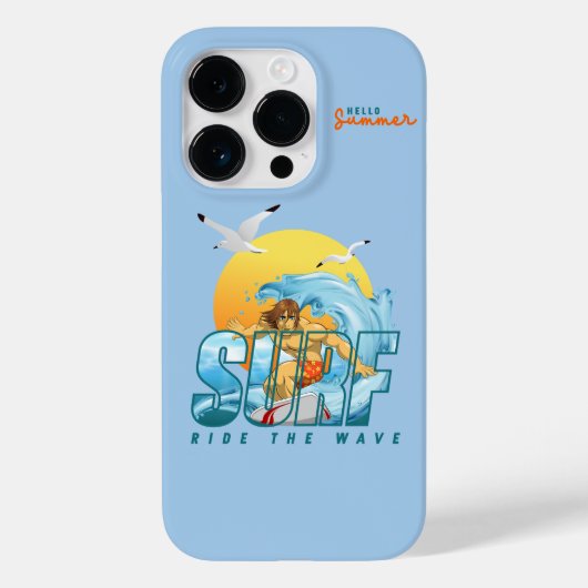 Der Surfer fährt die Welle | (M) Case-Mate iPhone Hülle (Rückseite)