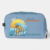 Der Surfer fährt die Welle | Waschbeutel (Vorderseite)