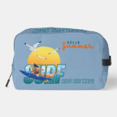 Der Surfer fährt die Welle | Waschbeutel (Rückseite)