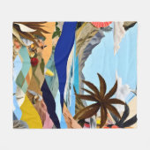 Der Surrealist am Strand Fleecedecke (Vorderseite (Horizontal))