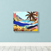 Der Surrealist am Strand Leinwanddruck (Insitu (Holzboden))