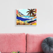 Der Surrealist am Strand Leinwanddruck (Insitu (Wohnzimmer))