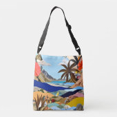 Der Surrealist am Strand Tragetaschen Mit Langen Trägern (Rückseite)