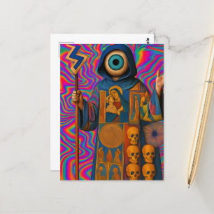 Der Surrealpriester Postkarte