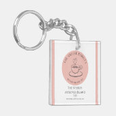 Der süße Barista-Schlüsselanhänger Schlüsselanhänger (Vorderseite links)