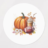 Der süße Kürbis ist auf dem Weg Etiketten (Design 1)