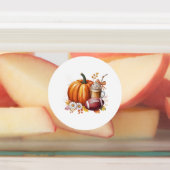 Der süße Kürbis ist auf dem Weg Etiketten (Befestigt)