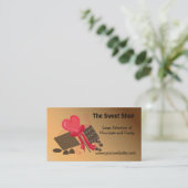 Der süße Laden Visitenkarte (Stehend Vorderseite)