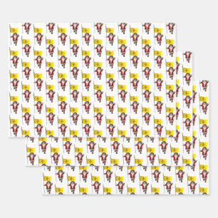Der süße Weihnachtsmann besucht New Mexico Geschenkpapier Set