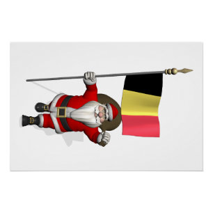 Der süße Weihnachtsmann mit Abtritt Belgiens Poster