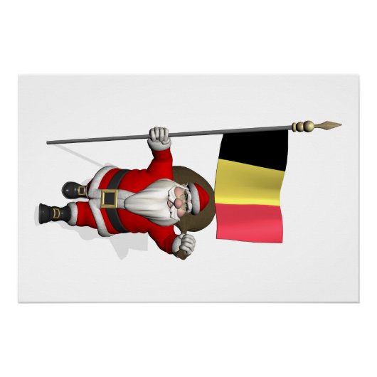 Der süße Weihnachtsmann mit Abtritt Belgiens Poster (Vorderseite)