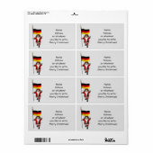 Der süße Weihnachtsmann mit Abtritt Deutschlands (Vorne)