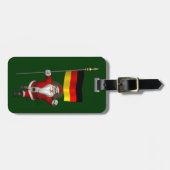 Der süße Weihnachtsmann mit Abtritt Deutschlands Gepäckanhänger (Vorderseite horizontal)