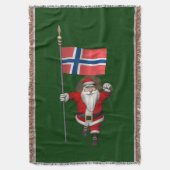 Der süße Weihnachtsmann mit Abtritt Norwegens Decke (Vorderseite Vertikal)