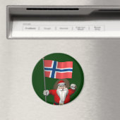 Der süße Weihnachtsmann mit Abtritt Norwegens Magnet (In Situ (Geschirrspüler))