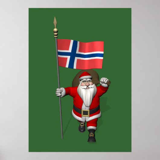 Der süße Weihnachtsmann mit Abtritt Norwegens Poster (Vorne)