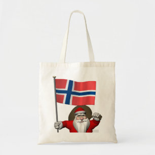 Der süße Weihnachtsmann mit Abtritt Norwegens Tragetasche