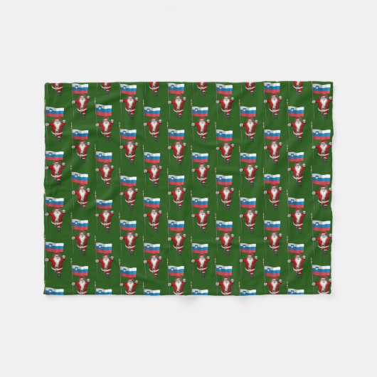 Der süße Weihnachtsmann mit Abtritt Sloweniens Fleecedecke (Vorderseite (Horizontal))