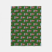 Der süße Weihnachtsmann mit Abtritt Sloweniens Fleecedecke (Vorderseite)