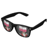 Der süße Weihnachtsmann mit der Flagge Polens Sonnenbrille (Schrägansicht)