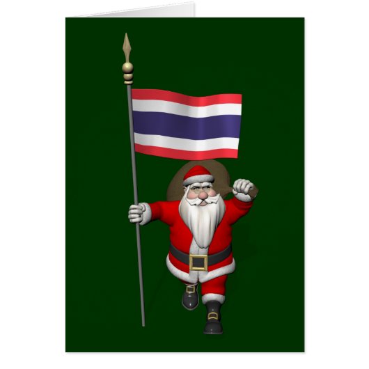Der süße Weihnachtsmann mit der Flagge Thailands (Vorne)