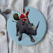 Der süße Weihnachtsmann Rafting A Rhino Button (Beispiel)