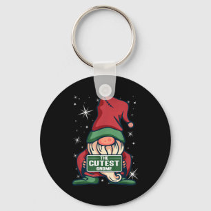 Der süßeste Gnom Xmas Elf passende Familien Weihna Schlüsselanhänger