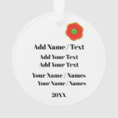 Der süßeste Nachbarn. Freund Ornament (Rückseite)