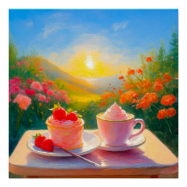 Der süßeste Nachmittag des glänzenden Tages-Poster Poster