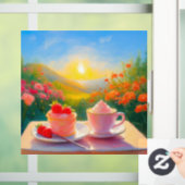 Der süßeste Nachmittag des Tages Fensteraufkleber (Zuhause)