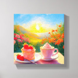 Der süßeste Nachmittag des Tages Leinwanddruck