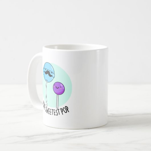 Der süßeste Pop Funny Lollipop Puff Kaffeetasse (Vorderseite Links)