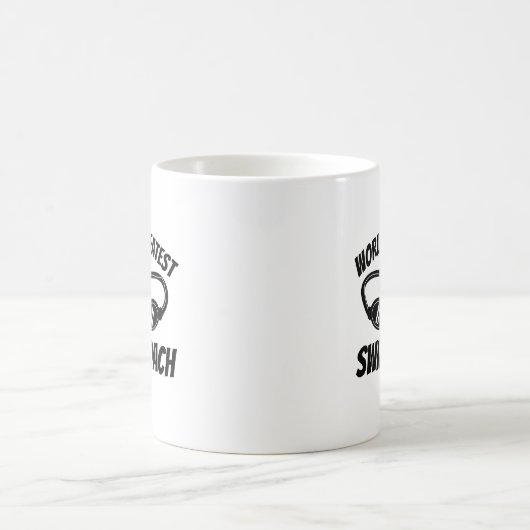 Der Swim-Trainerkaffee-Tassengeschenk der Welt Kaffeetasse (Mittel)