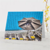 Der Swimmingpool Karte (Gelbe Blume)