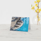 Der Swimmingpool Karte (Gelbe Blume)