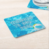 Der Swimmingpool Rechteckiger Pappuntersetzer (angewinkelt)