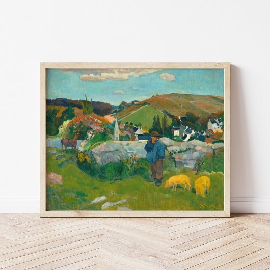 Der Swineherd | Paul Gauguin Poster