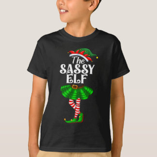 Der Sy Elf Xmas Lustiger Weihnachten Passende Fami T-Shirt