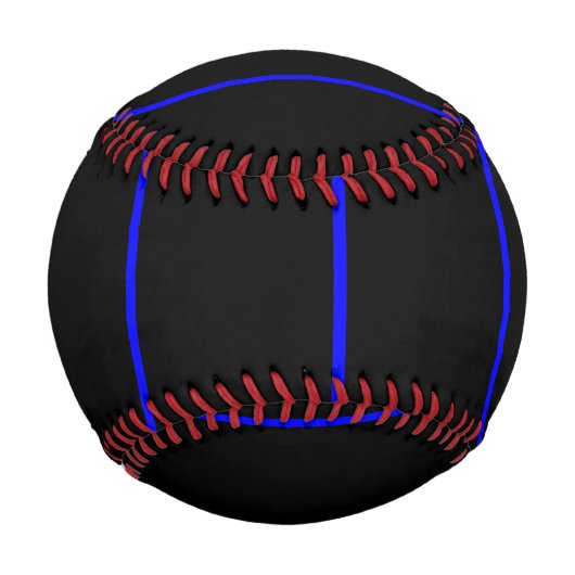 Der symbolische, dünne blaue Linienstil Baseball (Vorderseite)