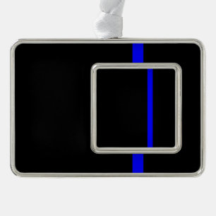 Der symbolische, dünne blaue Linienstil Rahmen-Ornament Silber