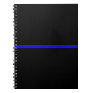Der symbolische dünne Blue Line-Dekor Notizblock