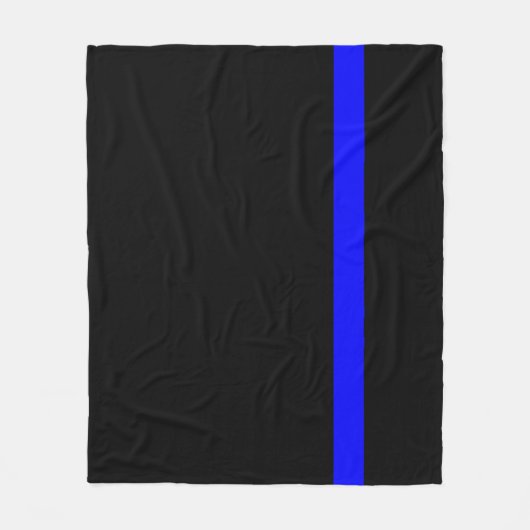 Der symbolische vertikale Stil der Thin Blue Line Fleecedecke (Vorderseite)