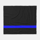Der symbolische vertikale Stil der Thin Blue Line Fleecedecke (Vorderseite (Horizontal))