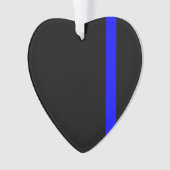 Der symbolische vertikale Stil der Thin Blue Line Ornament (Vorderseite)