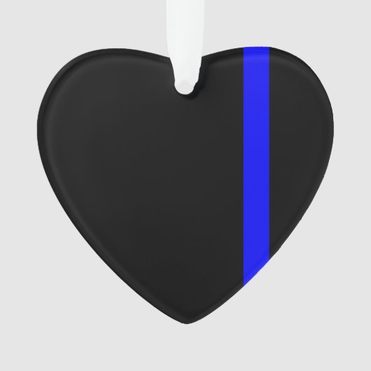 Der symbolische vertikale Stil der Thin Blue Line Ornament (Vorderseite)