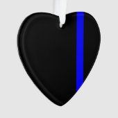 Der symbolische vertikale Stil der Thin Blue Line Ornament (Vorderseite)