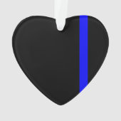 Der symbolische vertikale Stil der Thin Blue Line Ornament (Rückseite)
